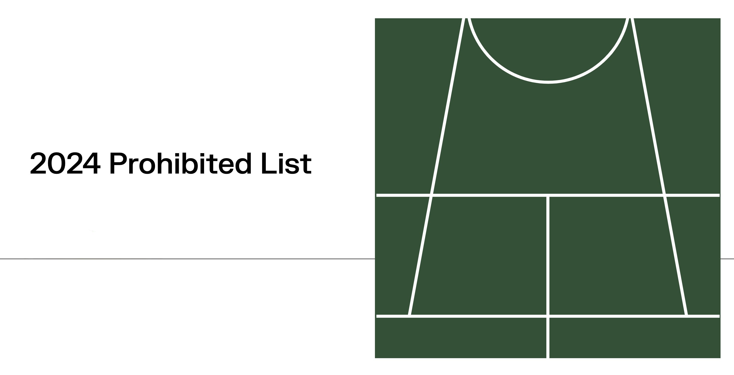 WADA 2024 Prohibited List /